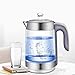 Produktbild Wasserkocher,Electric Kettle 1.8l elektrische Glas Wasserkocher Schnurlos Tee Kaffeekanne Blau Led Licht Auto Shut-off Trockenschutz