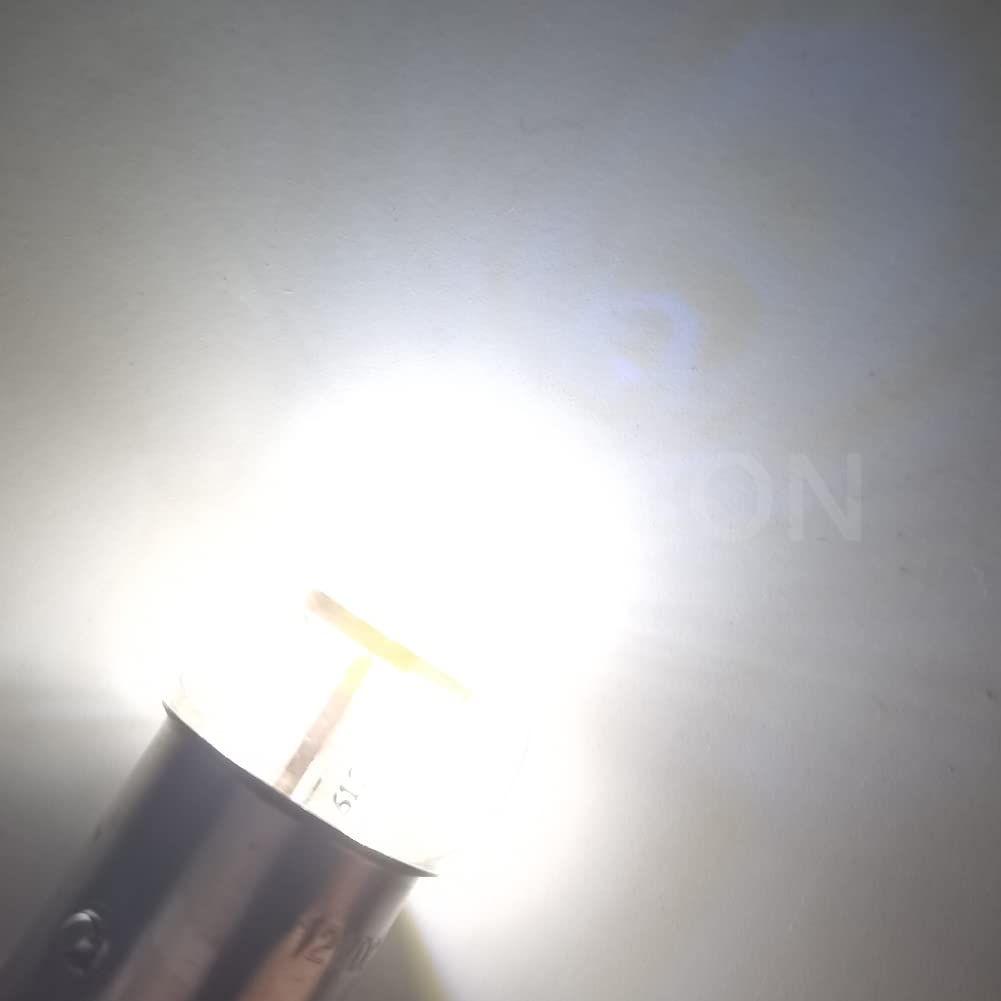 Ruiandsion 1156 Światła awaryjne LED 6-30 V BA15S P21W 7506 3014 12SMD Chips Biała żarówka LED do odwrotnego kierunkowskazu, 2 sztuki