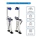 GESEXI Drywall Stilts 15”-23” Adjustable Lightweight Aluminum Tool Stilt with Knee Pads Protection for Painting Painter Taping,Silver