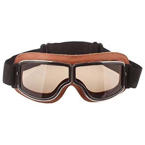 TYSKL Retro Pilot Motorcycle Goggles Fog-proof Warm Goggles ATV Bike Motocross Glasses Protective Eyewear Cover