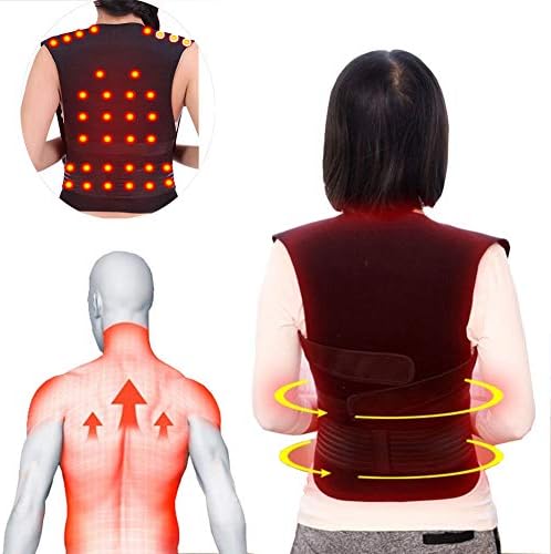 Back Support Tourmaline Self-Heating Magnetic Therapy Vest Healthcare Protection Shoulder Waist Warmer Warm Vest,M