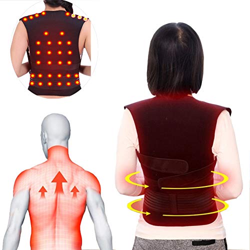 Back Support Tourmaline Self-Heating Magnetic Therapy Vest Healthcare Protection Shoulder Waist Warmer Warm Vest,M #TOP11