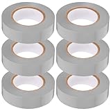 SHINEOFI 6 Rollen Elektro Isolierband 18mm X 20m Wasserfestes Pvc Isolierklebeband mit Starkem Klebstoff Flexibles Kabelband für Innen und Außenbereich Kabelisolierung und Elektrische