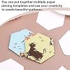 200 Count Paper Piecing Shapes Hexagon Paper Piecing Templates Quilting Templates for Use in Quilting, Sewing, and Craft Projects(1.5 Inch) #5
