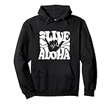 Vintage Live Aloha state Hawaiian islands Shaka Hawaii Maui Pullover Hoodie
