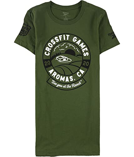 T-Shirt Reebok CrossFit Games 2020 vert S anti-frottement pour entraînement
