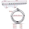 Stainless Steel Training Rod Protective Ring with Controller, Special Stimulation Stretcher for Men -D16UK (B:40mm Ring) #1