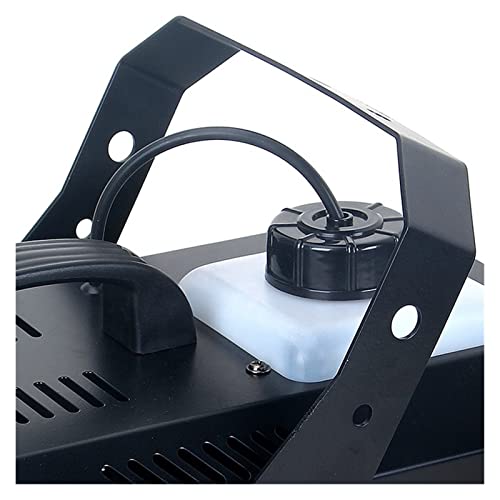 Máquina de nieve artificial para interiores y exteriores, 600 W, para eventos y fiestas, con efecto de luz LED y control remoto miniatura 2