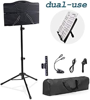 T-SIGN Dual-Use Sheet Music Stand, Tabletop Music Book Stand, Music Stand for Sheet