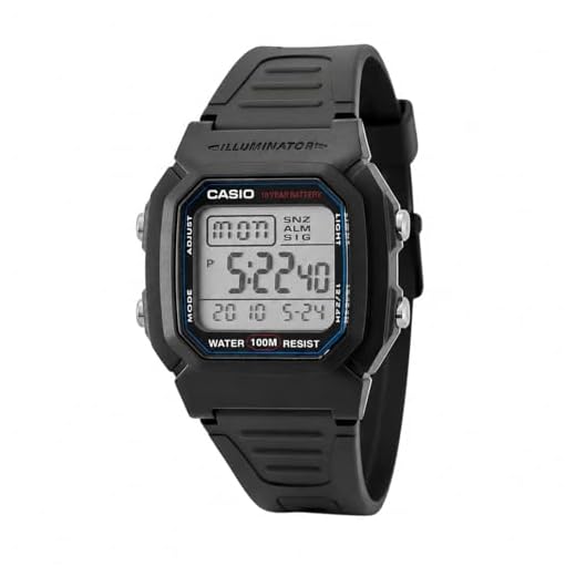 Relogio Masculino Casio W-800H-1AVDF - Preto