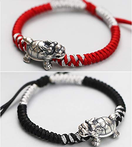 Dragon Tibétain Feng Shui de Richesse Bangle Chinois Bon Augure Chance Argent 999