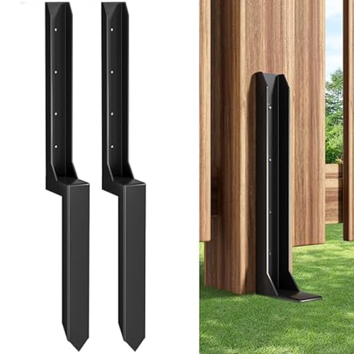 Estaca de anclaje de poste de valla para reparar madera exterior 2