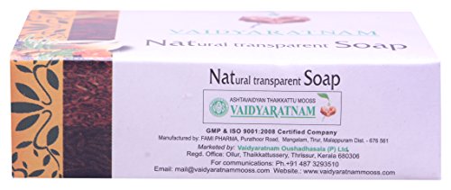 Image of VAIDYARATNAM Natural Transparent Soap, 75g