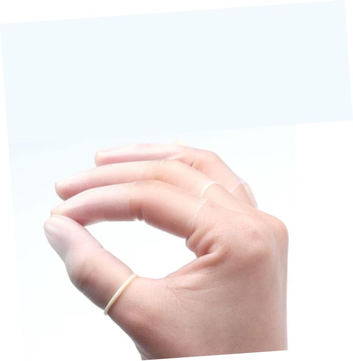 NOLITOY 1pack -Static Disposable Sleeves Incision Protective Covers for Nail Use and Electronics Repair Flexible Latex Finger Protectors