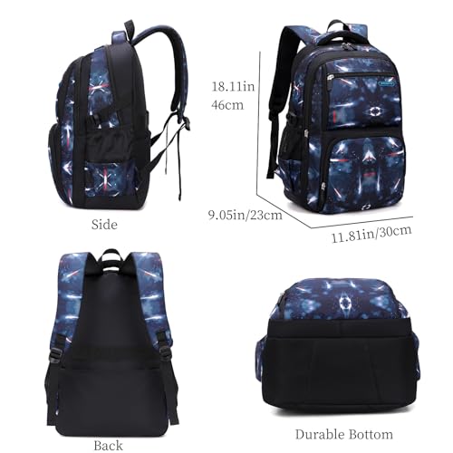 MITOWERMI-Boys-Backpacks-for-Primary-Junior-School-Kids-Backpack-with-Lunch-Box-Galaxy-Space-Bookbags-for-Boys-Girls MITOWERMI Boys Backpacks for Primary Junior School Kids Backpack with Lunch Box Galaxy Space Bookbags for Boys Girls