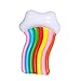 Licht Schwimmbad schwimmendes Bett aufblasbarer Regenbogen Übergroßes vibrierendes Schwimmbad Liegestütze Schwimmbad Float 180cm Bunte Luftbetten & Schlauchboden (Farbe: Bunt, Größe: 180x110cm)