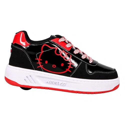 HEELYS Girl's Hello Kitty Kama (Little Kid/Big Kid/Adult) Black/Red 5 Big Kid (Women's 6) M