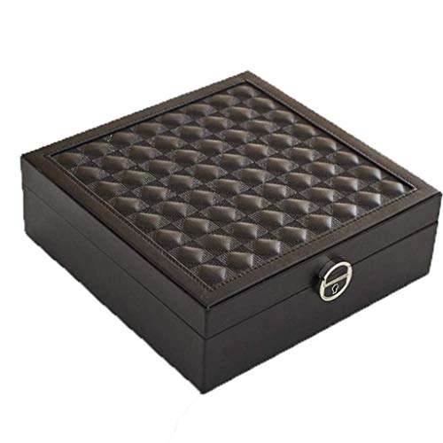 Preisvergleich Produktbild SMEJS Leder Schmuckschatulle - Schmuckaufbewahrungsbehälter-Aufbewa... mit Ohrringe Lagerung Finishing