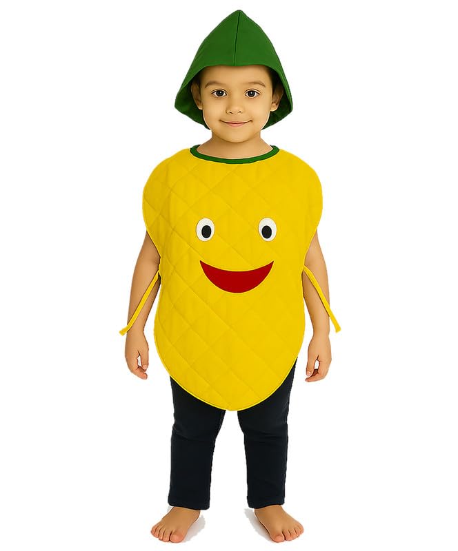 Image of FancyDressWale Fruit & Vegetable Fancy Dress Costume for Kids | Free Size 2-10 Years | School Fancy Dress, Stage Shows, Theme Parties