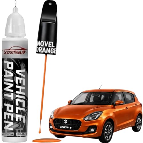 Image of XDOTOAR Car Touch Up Paint for Maruti Suzuki Swift Novel Orange (WBL) | 2K Paint Technology | Exact Color Match | Car Scratch Repair Paint Pen | Automotive Touch Up Paint | Quick Drying | Rust Protection | 18ml