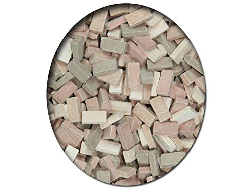 modellbahn-exklusiv Juweela 24074 - Ziegel (RF) terrakotta Mix, 2000 Stück, Spur 0 (Null), 1:48