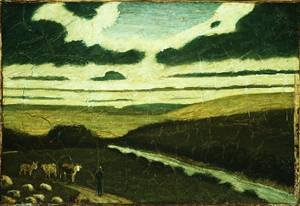 Peinture à l'huile Landscape 1897 Albert Pinkham Ryder - Décoration Murale Toile Grand Format