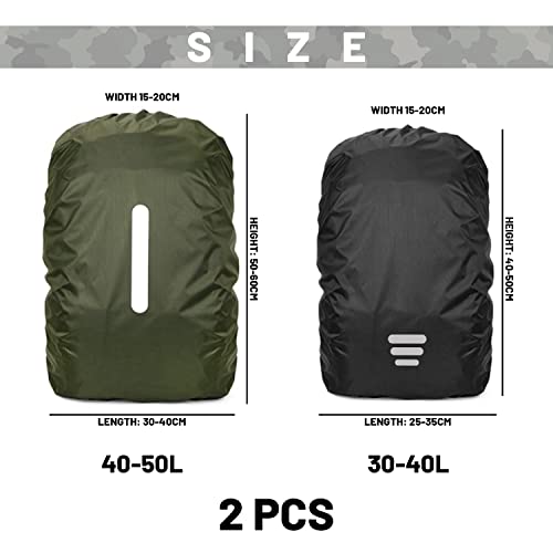 PFLYPF 2 pezzi Riflettore zaino (30-50L) con