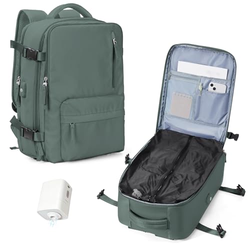 Vacuum Backpack Travel with Pump Compression Personal Item Carry on Bag