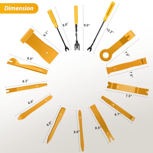 Image of GOOACC 88Pcs Trim Removal Tool Auto Push Pin Bumper Retainer Clip Set