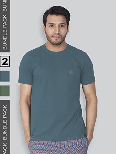 Image of Lux Nitro Pack of 2 Men's Round Neck Tshirt