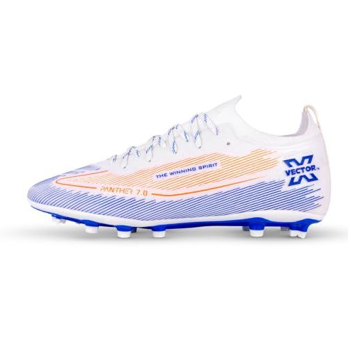 Image of Vector X Panther 7.0 Football Boots for Men|3D Texture TPU Fusing Upper|TPU Studded Outsole|EVA Cushioned Collar|Lightweight Football Training & Match Shoes