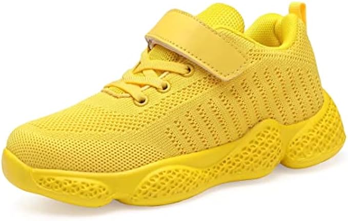 YAVY Kids Sneakers Boy Tennis Shoes Girls Fashion Running Shoes Lightweight Walking Shoes