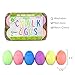 Kid Made Modern Sidewalk Chalk Set for Kids - Washable, Neon Colored Egg Chalk for Outdoor Play and Chalkboard Art - Ages 3+ (6 Pieces, Multicolor)