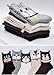 Hellomamma Womens Cat Dog Socks Cute Animal Cotton Ankle Sock Funny Colorful Novelty Sox Women Gift 5 Pairs