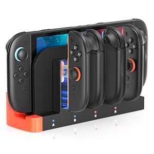 Wireless Charging Dock for Nintendo Switch 2 – Joycon 2 with [Support Dual-Direction Charge] LED Charging Indicator, Fast Magnetic Charger – Switch 2 Charger Dock