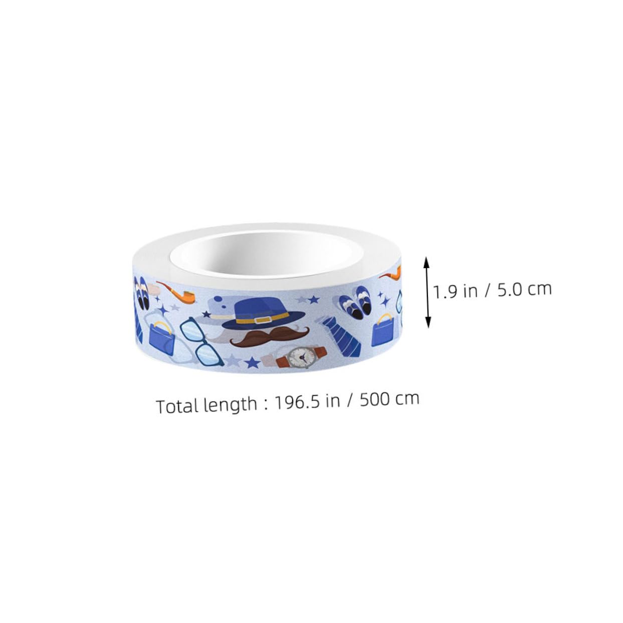 NUOBESTY 48rollos Cinta Washi Para Cinta Autoadhesiva Transparente Para Scrapbooking y Manualidades Del Día Del