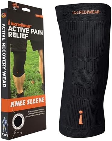 INCREDIWEAR Knee Sleeve, Black, X-Large, 0.03 Pound