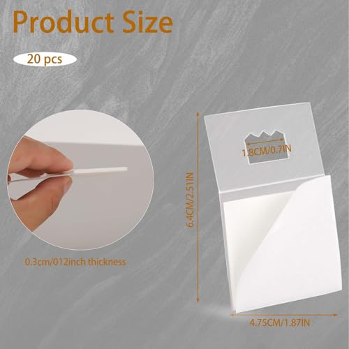 Image of 10 Pcs Adhesive Picture Hangers Plastic Sawtooth Hanging Pictures Without Nails Foamboard Hanger No Hole for Poster Back of Frames