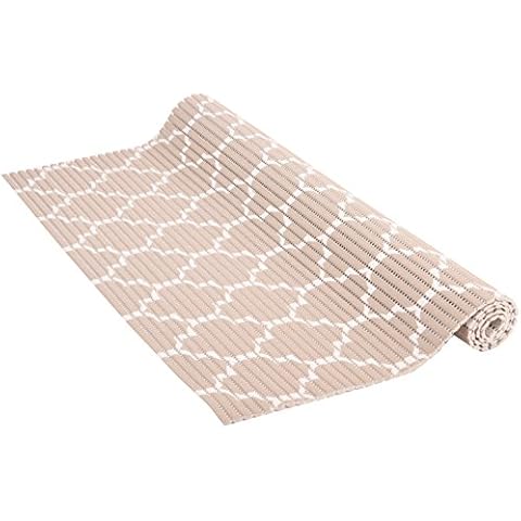 Venilia Venisoft Cross 54718 Soft Foam Mat, Non-Slip Flooring, Shower Mat, Bath Mat, Non-Slip Mat, PVC Polyester, 65 x 200 cm Cover
