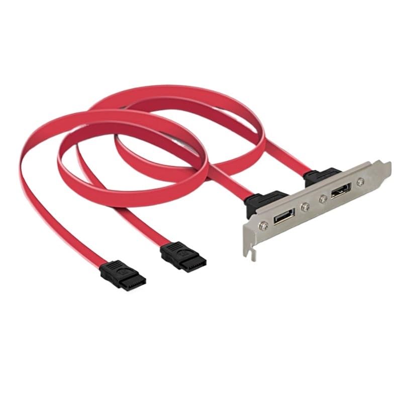 Cable extensión SATA interno 2 puertos a eSATA externo 50 cm