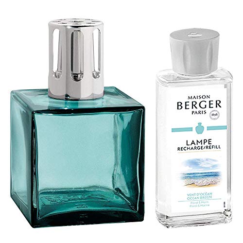 Lampe Berger Cube Turquoise Gift Set