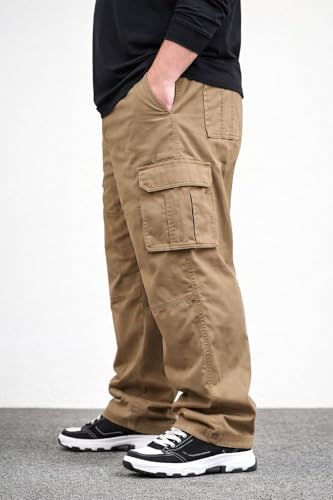 Image of INKKR Men Plus Size Cargo Pants || Plus Cargo Pants Cotton || 2XL-6XL