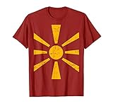 Distressed Macedonian Flag / Balkan Republic of Macedonia T-Shirt