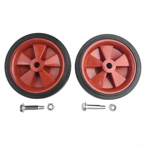 Lot de 2 roues de rechange pour compresseur d'air de 5-6 pouces - Roues antidérapantes amortissantes pour pompes à air - Roulettes en plastique respectueux...
