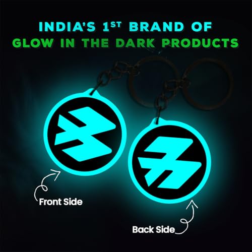 Image of Mi Glow Store Glow in Dark Keychain for Bike Men | Gift for Man | Bike Accessories | Charges in Light Glows in Dark | Key chain for Bike