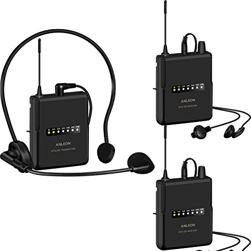 ANLEON MTG-200 Wireless Tour Guide & Language Interpretation System 915Mhz (2 Receivers)