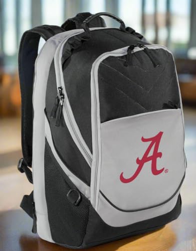 Image of Broad Bay University of Alabama Backpack | Official Crimson Tide Logo, Padded Laptop Computer Section, Premium 600 Denier Nylon Fabric,