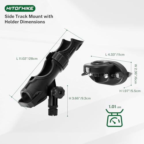 image for Hitorhike Fishing Rod Holder Universal Fit Kit with Mount Allows for 3