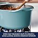 Rachael Ray NITRO Cast Iron Dutch Oven, 6.5 Quart, Agave Blue