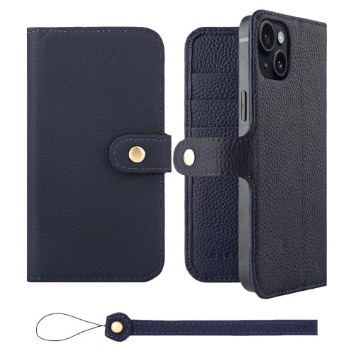 HANATORA for iPhone 15Plus �P�[�X �蒠�^ �{�v �X�}�z�P�[�X �X�}�z �X�^���h �X�g���b�v �t�� �V�������N�J�[�t���U�[ �x���g���� �}�O�l�b�g�Ȃ� �l�C�r�[ H0XB-15Plus-Navy �M�t�g �a���� ���� �j�� �ޏ� 
